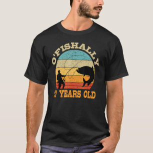 O'Fishally 17 Jahre alt Angeln Geburtstag Thema Pa T-Shirt