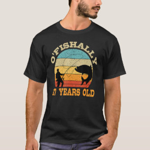 O'Fishally 27 Jahre alt Angeln Geburtstag Thema Pa T-Shirt