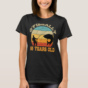 O'Fishally 55 Jahre alt Angeln Geburtstag Thema Pa T-Shirt