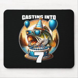 O'fishally 7 Jahre alte Angelgeburtstag 7. Bday P Mousepad