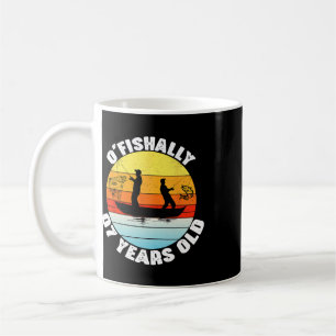 O'fishally 7 Jahre alte Fischerei-Geburtstags-Them Kaffeetasse