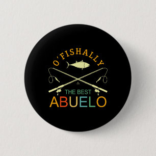 Ofishally Der beste Abuelo Vintage-Angler Opa Button
