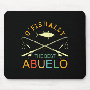 Ofishally Der beste Abuelo Vintage-Angler Opa Mousepad