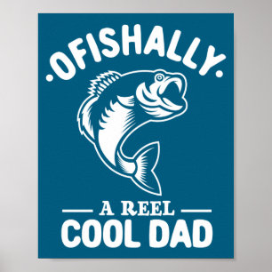 Ofishally ein echt cooler Dad lustiger Angler Poster