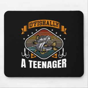 O'fishally ein Teenager 13. Geburtstag Fischen 13  Mousepad