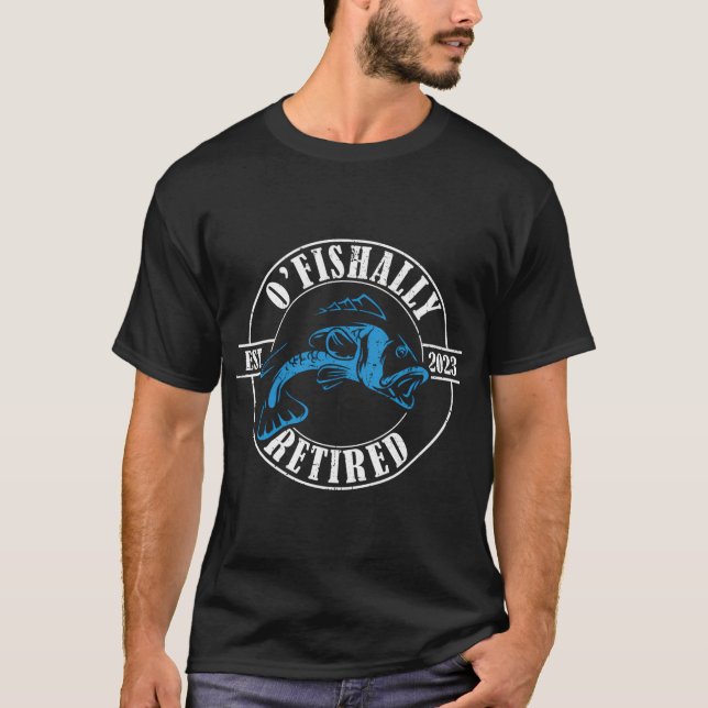Ofishally erschöpft seit 2023 Fischfangflotte T-Shirt (Vorderseite)