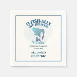 Ofishally Off The Hook Men's Retirement Party Serviette