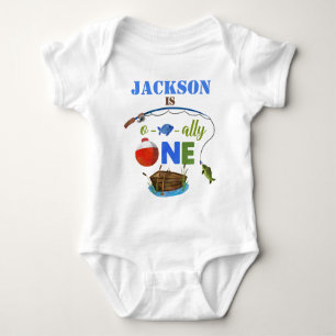 Ofishally One Baby Bodysuite O-Fisch-ally Big ONE Baby Strampler