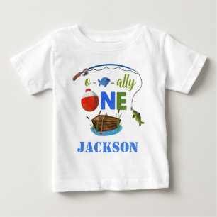 Ofishally ONE Baby T - Shirt Kleiner Fischer Shirt