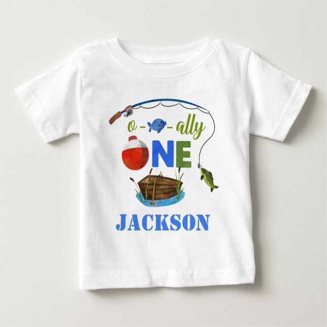 Ofishally One Baby T - Shirt O-Fisch-ally Big One  (Vorderseite)