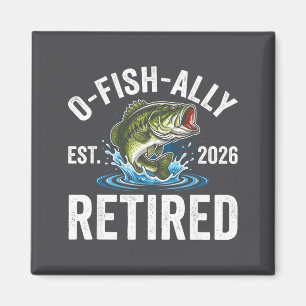 Ofishally Rentner 2026 Lustige Fischerei Rentner F Magnet