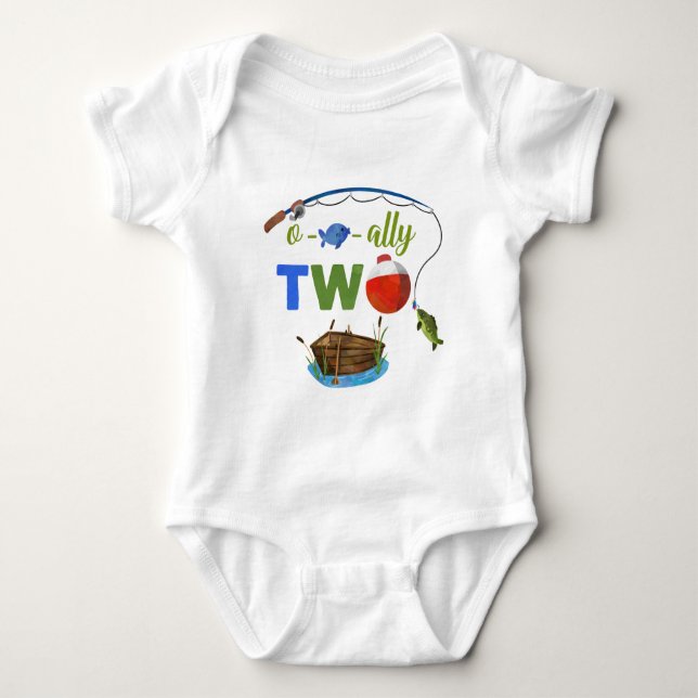 Ofishally TWO Baby Bodysuite O-Fisch-Bündner ZWEI  Strampler (Vorderseite)