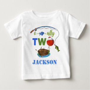 Ofishally TWO Baby T-Shirt Kleiner Fischer-Shirt