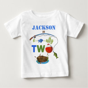 Ofishally TWO Baby-T-Shirt Kleiner Fischer-Shirt Baby T-shirt