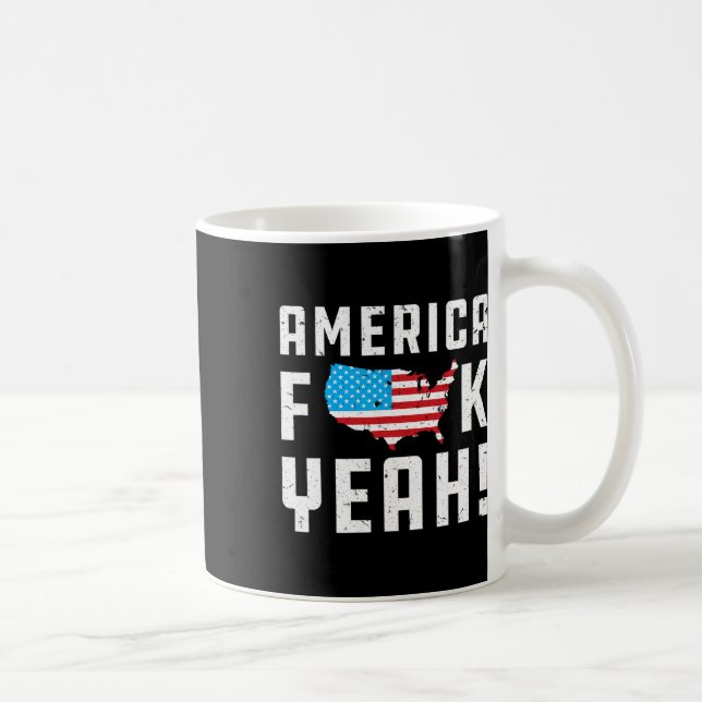 Ofjuly America Yeah Funny Gift Kaffeetasse (Rechts)