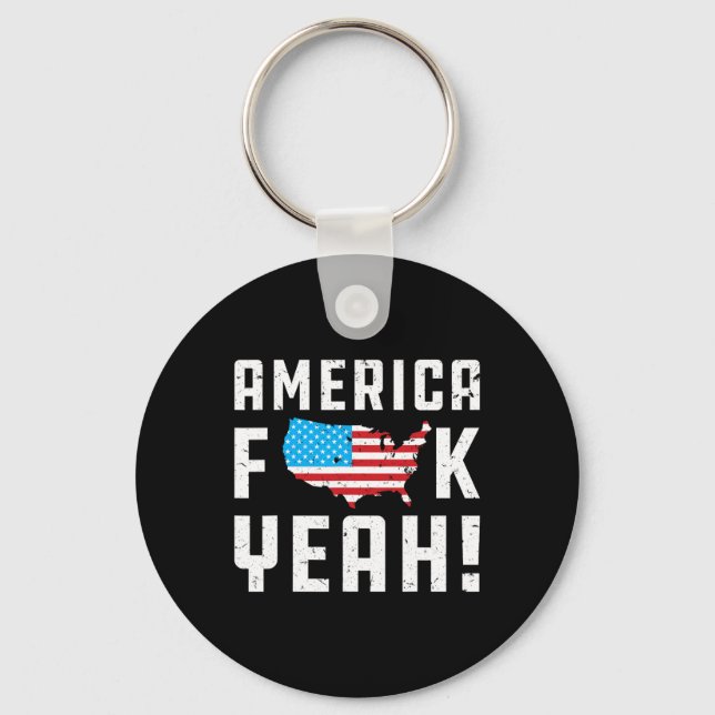 Ofjuly America Yeah Funny Gift Schlüsselanhänger (Vorderseite)