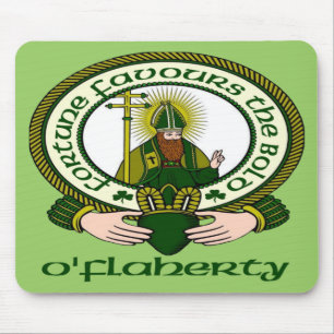 O'Flaherty Clan-Motto-Mausunterlage Mousepad