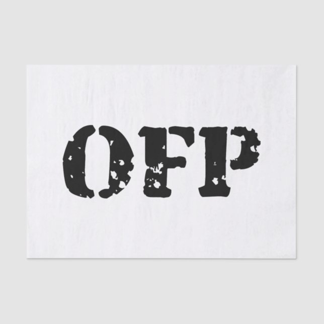 OFP SEIDENPAPIER (Vorderseite)