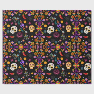 Ofrenda - Calavera Garden Wrapping Paper Geschenkpapier