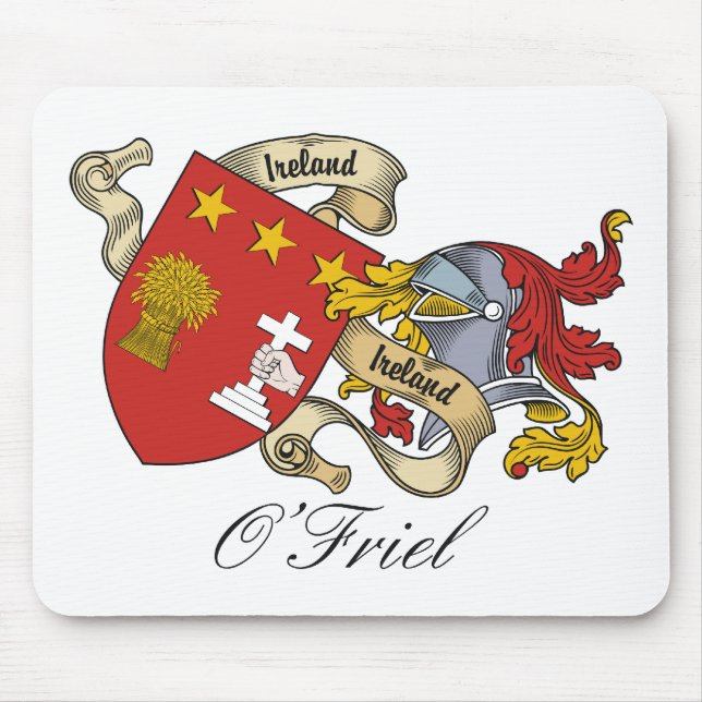 O'Friel Familienwappen Mousepad (Vorne)