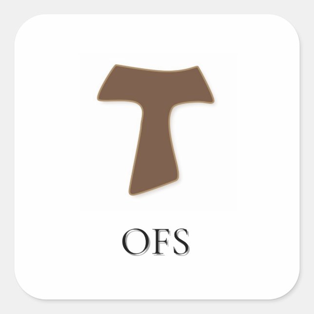 OFS Tau-Aufkleber Quadratischer Aufkleber (Vorderseite)