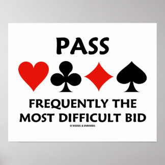 Oft die schwierigste Brücke überqueren Poster