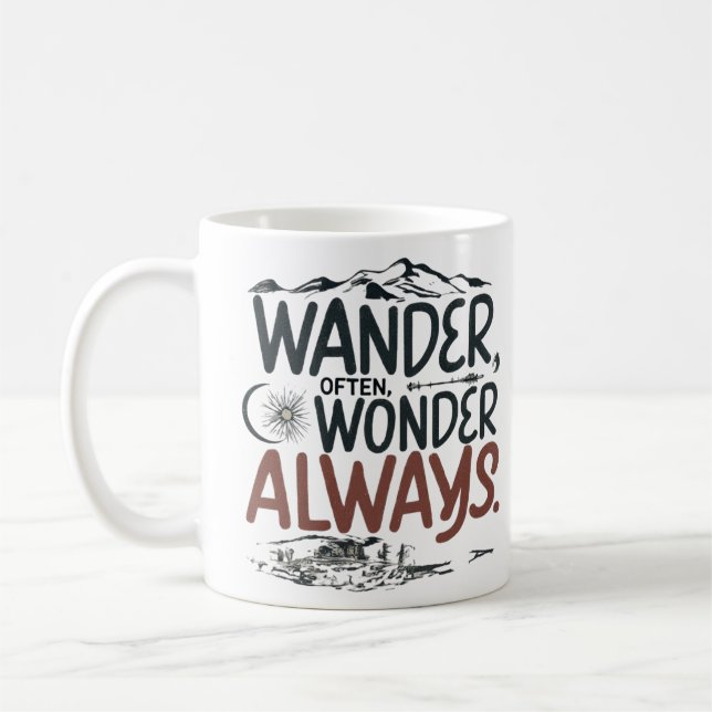 Oft fragen Sie sich immer. Kaffeetasse (Links)