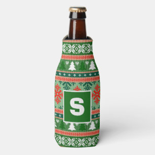 Oft Sweater Mongram Weihnachten Flaschenkühler