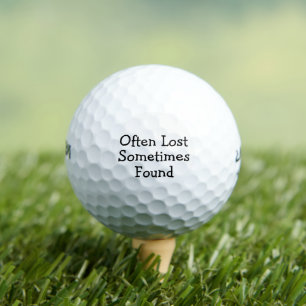 Oft verloren, manchmal gefunden Lustige Sprüche Golfball