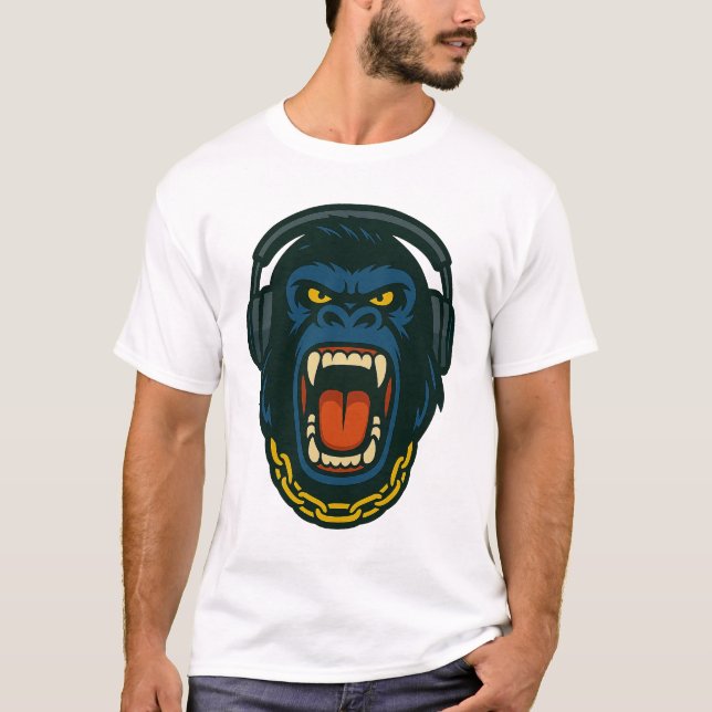 OG Beats – Der Kopfhörer-Gorilla T-Shirt (Vorderseite)