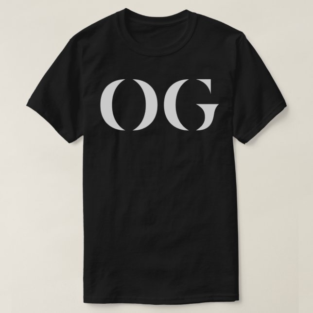 OG Die originale Gangster Old School Street Legend T-Shirt (Design vorne)