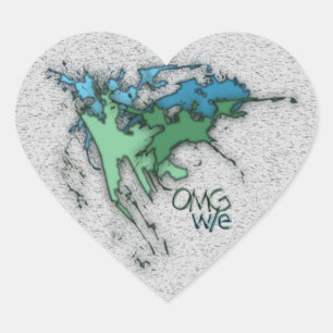 OG! Herz-Aufkleber