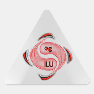 OG! ilu Dreieckiger Aufkleber