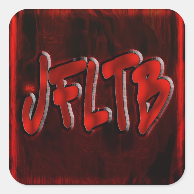 OG! Jfltb Quadratischer Aufkleber (Vorderseite)