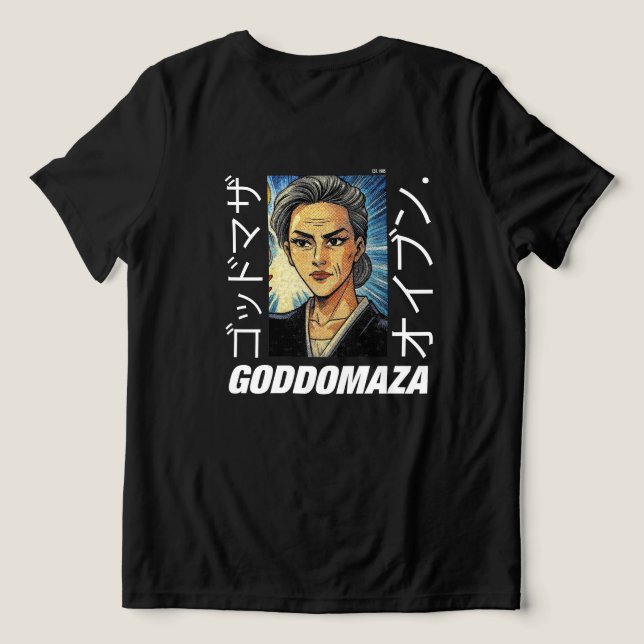 OG M.OMOKO FARBSCHWARZE RÜCKSEITE Tri-Blend SHIRT (Design Rückseite)