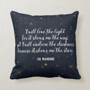 Og Mandino Stars Zitat Celestial Kissen