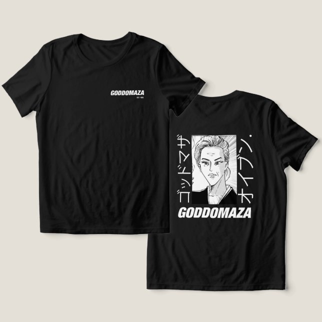 OG MOMOKO HEAD BACK (SCHWARZ) Tri-Blend SHIRT (Design Vorderseite & Rückseite)