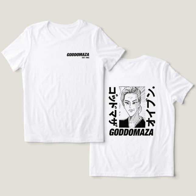 OG MOMOKO KOPFBOLD TEXT WEISSES T-SHIRT WIEDERSEHE Tri-Blend SHIRT (Design Vorderseite & Rückseite)