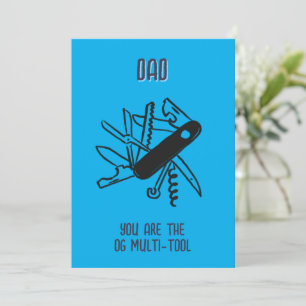 OG-Multitool-Vatertag - Grußkarte Feiertagskarte