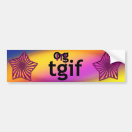 OG! tgif Autoaufkleber