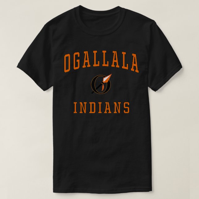 Ogallala High School Amerikanischen Ureinwohners T-Shirt (Design vorne)