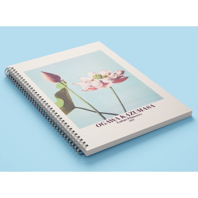 Ogawa Kazumasa Lotus Blume Rosa Kunstvoll wandern  Notizbuch (Von Creator hochgeladen)