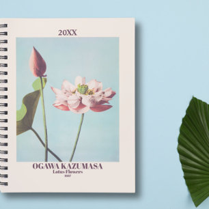 Ogawa Kazumasa Lotus Blume Rosa Kunstvoll wandern Planer