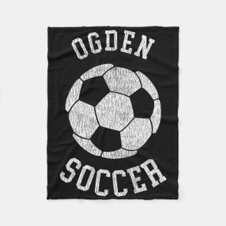 Ogden Soccer Retro Distressed 90er Vintage Fleecedecke