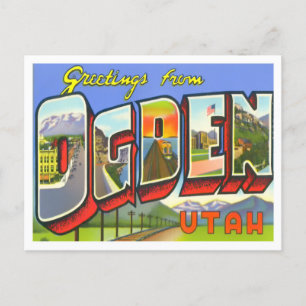 Ogden, Utah Big Letters Postcard Postkarte