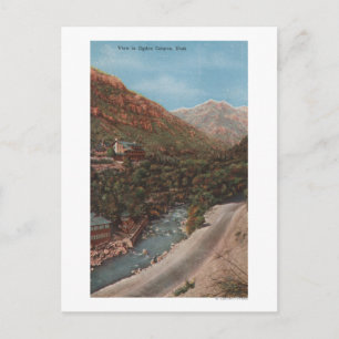 Ogden, Utah - Ogden Canyon View & River Postkarte