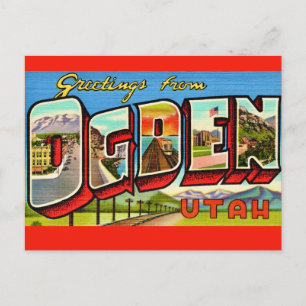 Ogden Utah Retro-Postkarte Postkarte