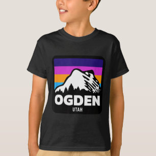 Ogden Utah Skifahren Snowboardfahren Familien-Skiu T-Shirt