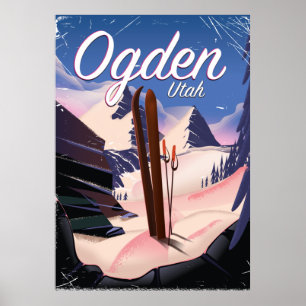 Ogden, Utah Skiposter Poster
