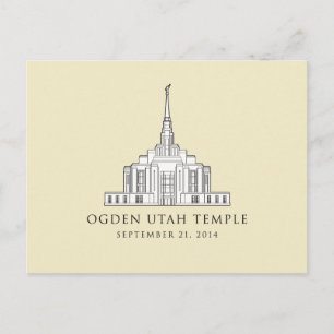 Ogden Utah Tempel. 21.09.2014. Postkarte